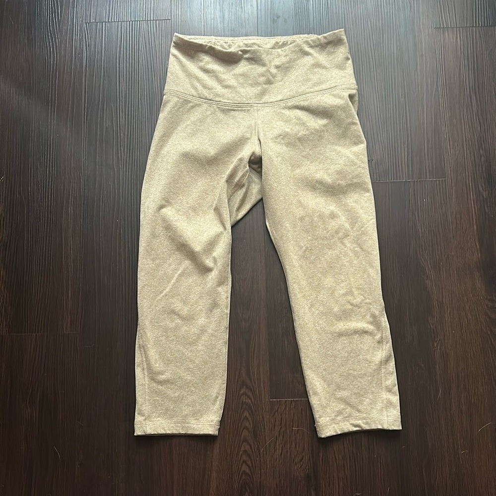 Fleece lined cropped leggings